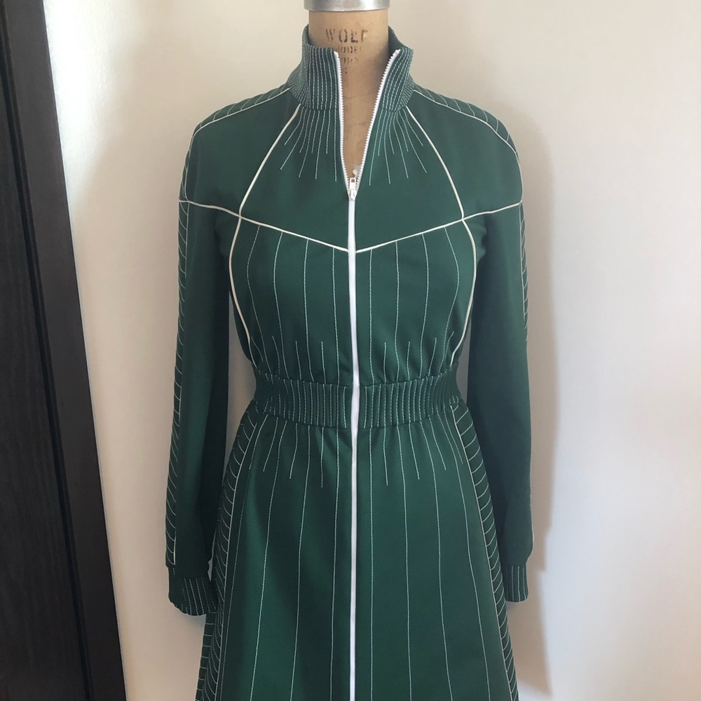 SOLD NWT Valentino Green Zipper Dress 2 - Picture 9 of 16